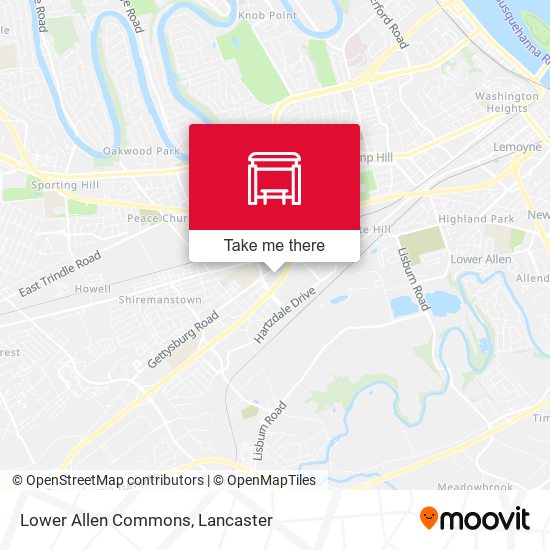 Mapa de Lower Allen Commons