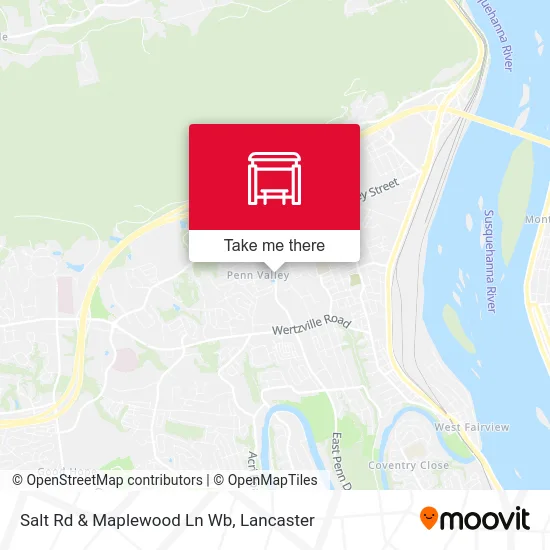 Salt Rd & Maplewood Ln Wb map