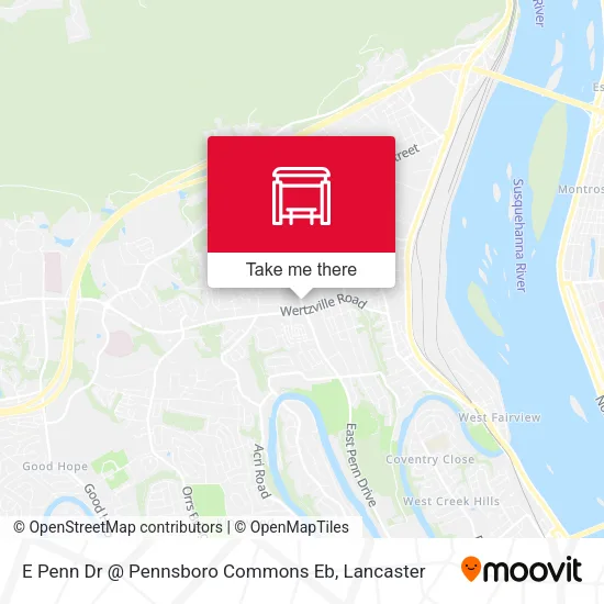 Mapa de E Penn Dr @ Pennsboro Commons Eb