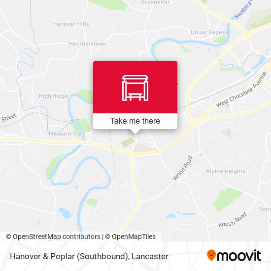 Hanover & Poplar (Southbound) map
