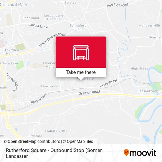 Rutherford Square - Outbound Stop map