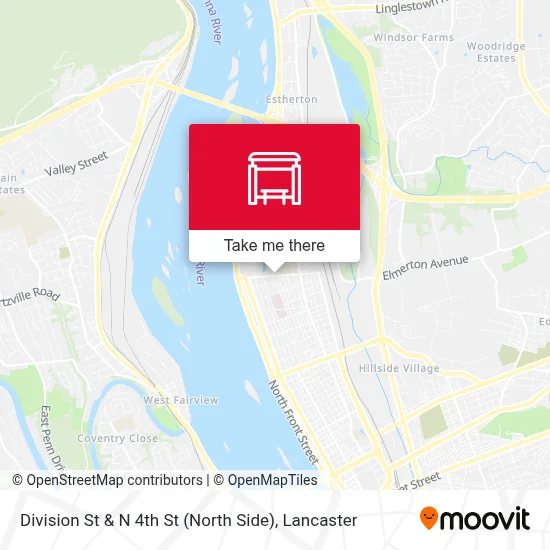 Division St & N 4th St (North Side) map