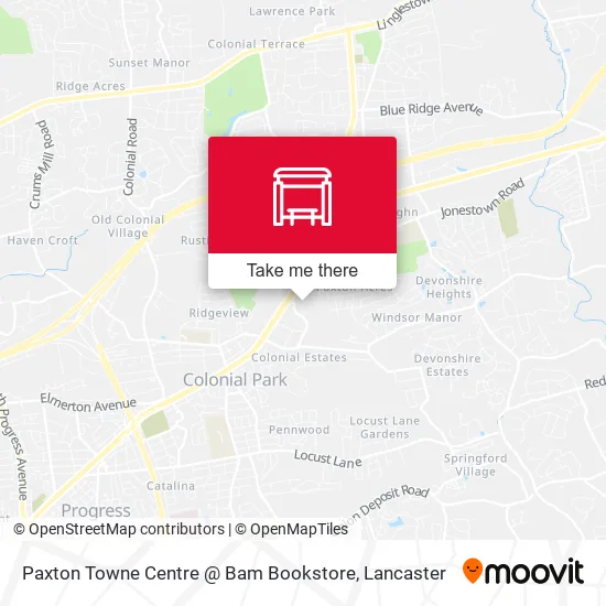 Paxton Towne Centre @ Bam Bookstore map