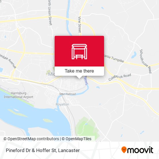 Pineford Dr & Hoffer St map