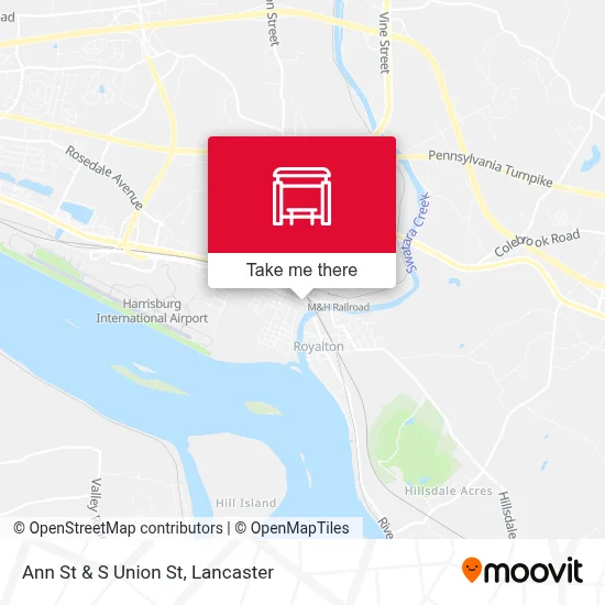 Ann St & S Union St map