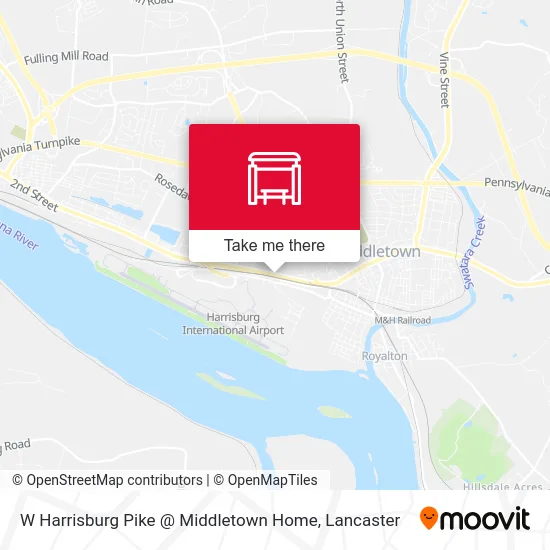 W Harrisburg Pike @ Middletown Home map