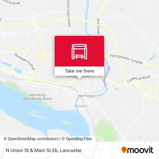 N Union St & Main St Eb map