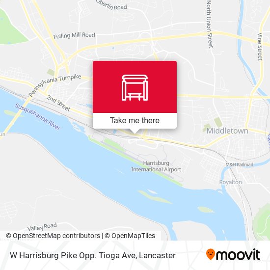 Mapa de W Harrisburg Pike Opp. Tioga Ave