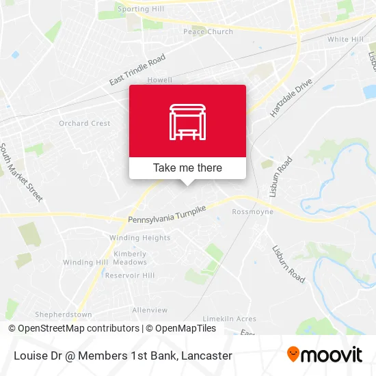 Mapa de Louise Dr @ Members 1st Bank