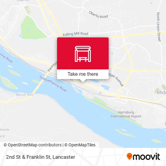 2nd St & Franklin St map