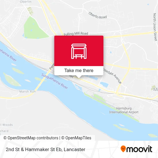 2nd St & Hammaker St Eb map