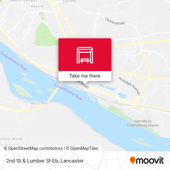 2nd St & Lumber St Eb map