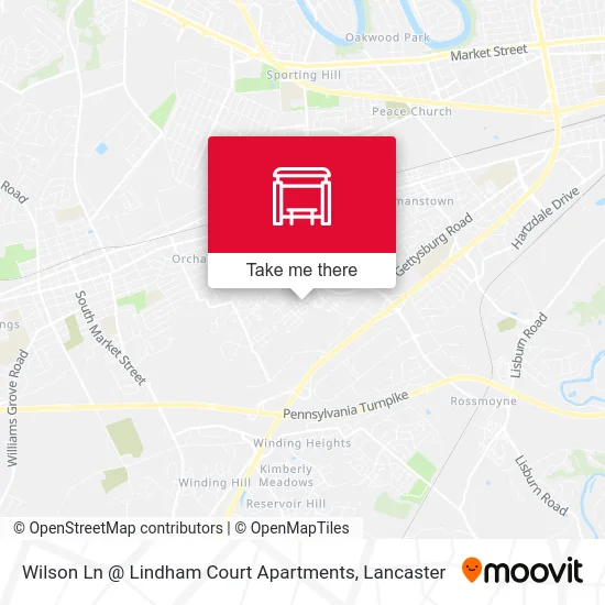 Wilson Ln @ Lindham Court Apartments map