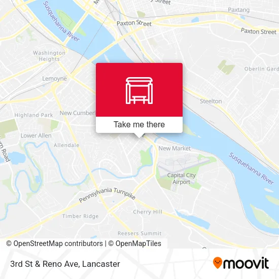 Mapa de 3rd St & Reno Ave