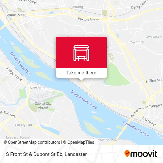 S Front St & Dupont St Eb map