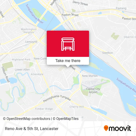 Reno Ave & 5th St map