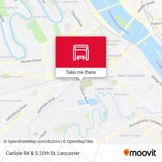 Mapa de Carlisle Rd & S 20th St