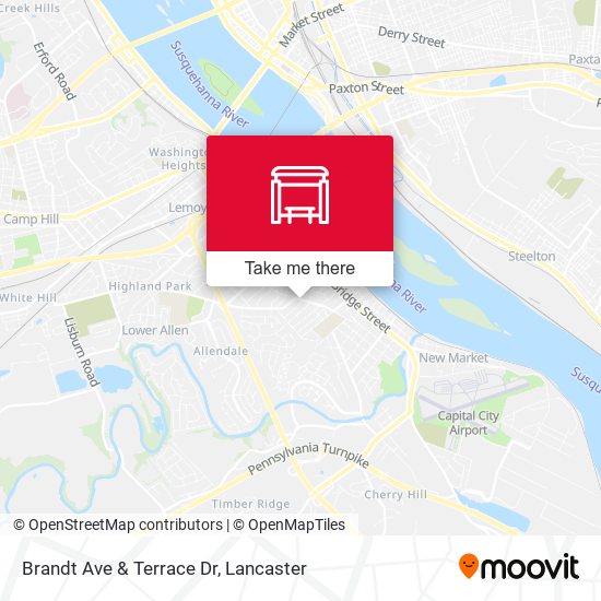 Brandt Ave & Terrace Dr map