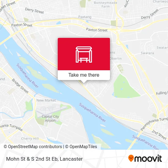 Mohn St & S 2nd St Eb map
