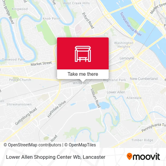 Lower Allen Shopping Center Wb map
