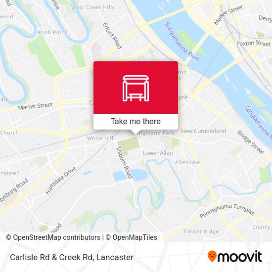 Mapa de Carlisle Rd & Creek Rd