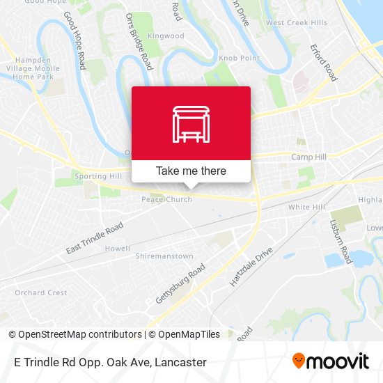 Mapa de E Trindle Rd Opp. Oak Ave
