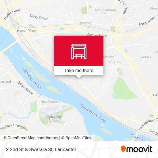S 2nd St & Swatara St map