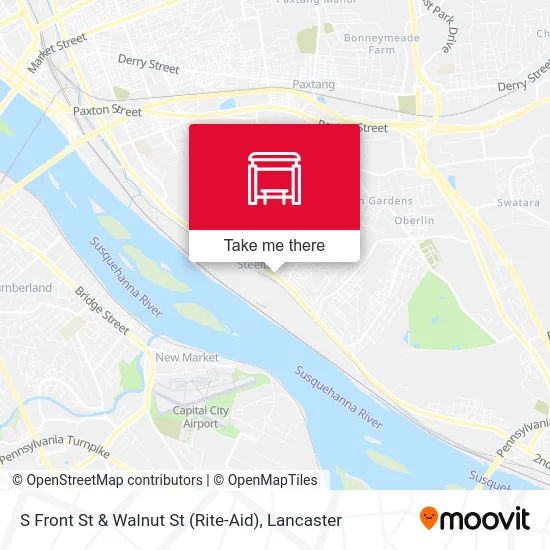 S Front St & Walnut St (Rite-Aid) map