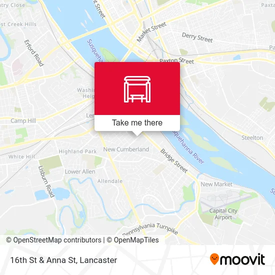 16th St & Anna St map