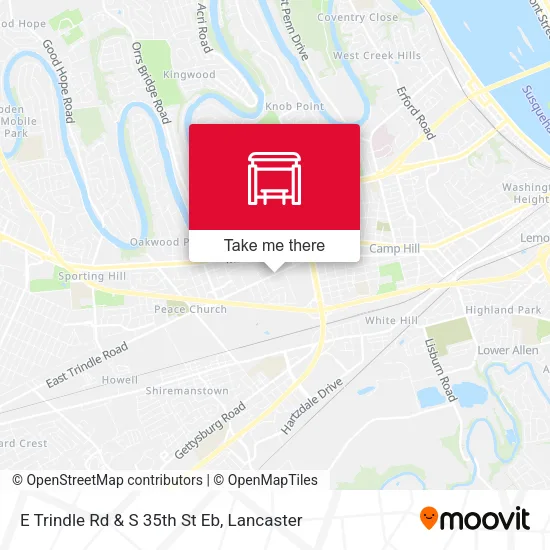 Mapa de E Trindle Rd & S 35th St Eb