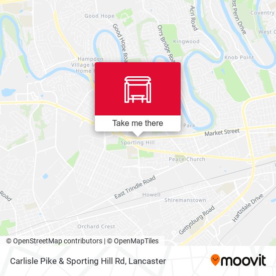 Carlisle Pike & Sporting Hill Rd map