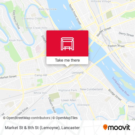Mapa de Market St & 8th St (Lemoyne)