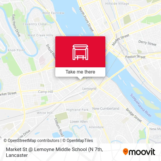 Market St @ Lemoyne Middle School map