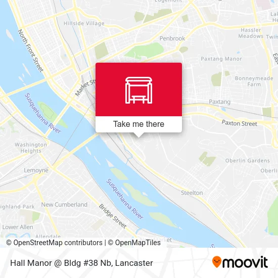 Mapa de Hall Manor @ Bldg #38 Nb