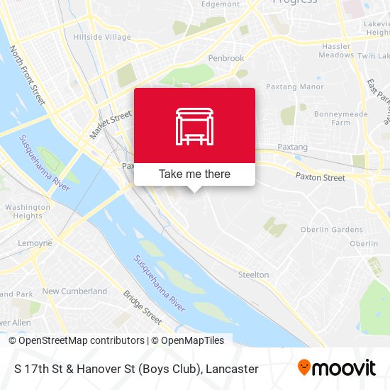 Mapa de S 17th St & Hanover St (Boys Club)