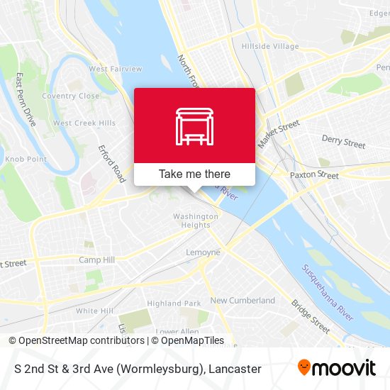 Mapa de S 2nd St & 3rd Ave (Wormleysburg)