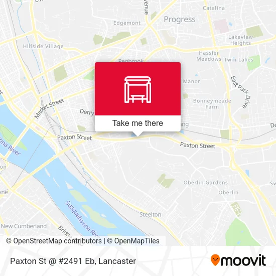 Mapa de Paxton St @ #2491 Eb