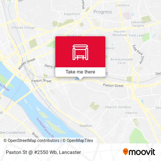 Mapa de Paxton St @ #2550 Wb