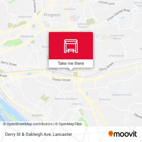 Derry St & Oakleigh Ave map