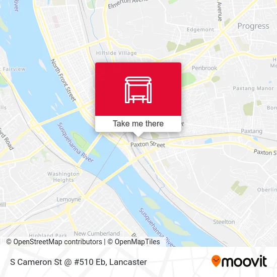 S Cameron St @ #510 Eb map