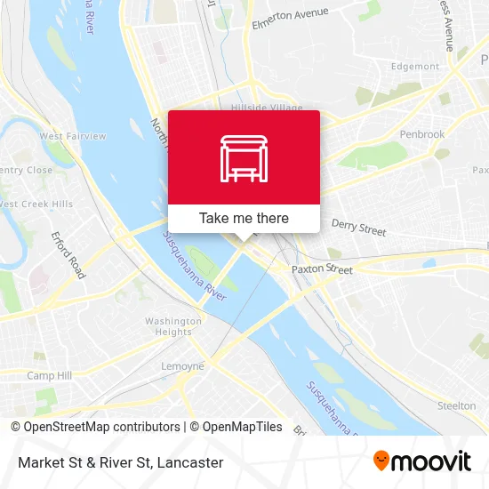 Market St & River St map