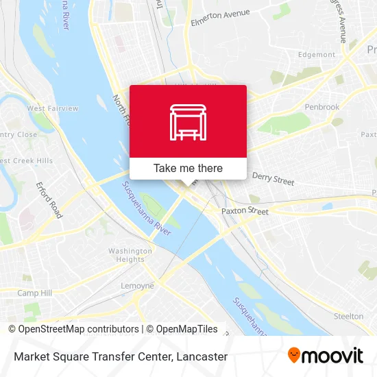Market Square Transfer Center map