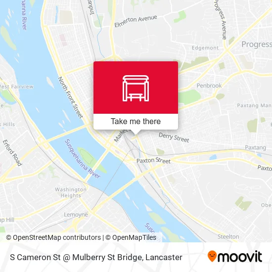 Mapa de S Cameron St @ Mulberry St Bridge