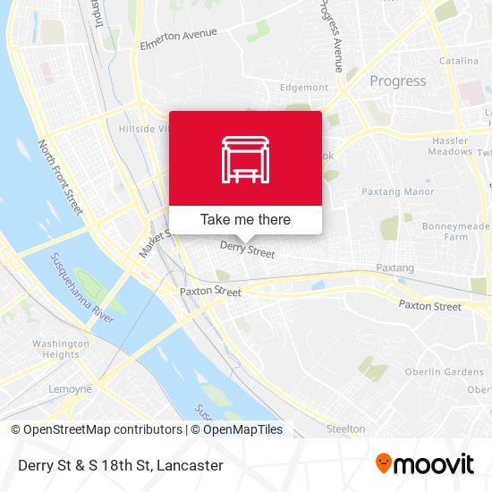Mapa de Derry St & S 18th St