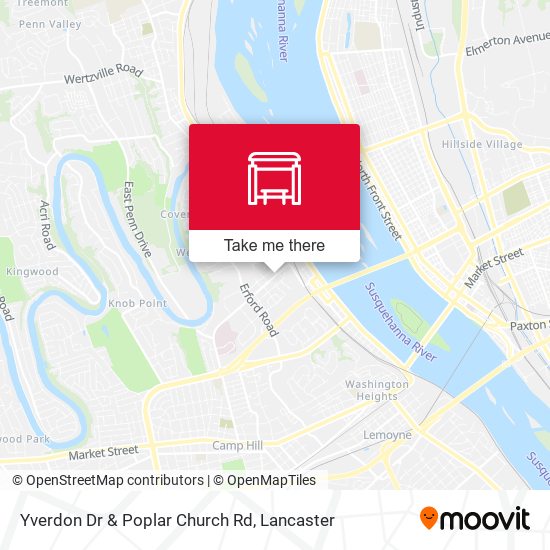 Yverdon Dr & Poplar Church Rd map
