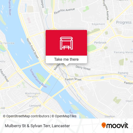 Mulberry St & Sylvan Terr map
