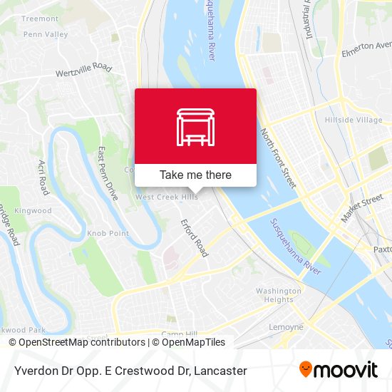 Mapa de Yverdon Dr Opp. E Crestwood Dr