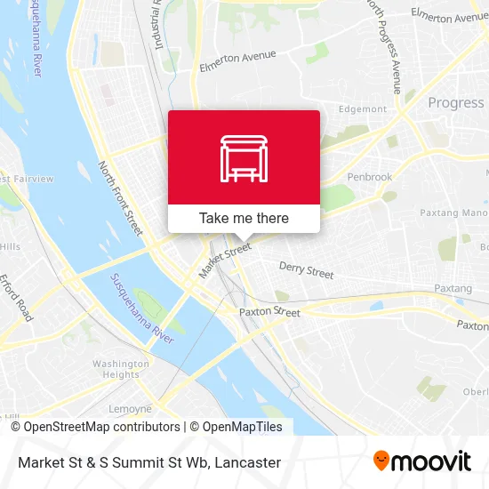 Market St & S Summit St Wb map