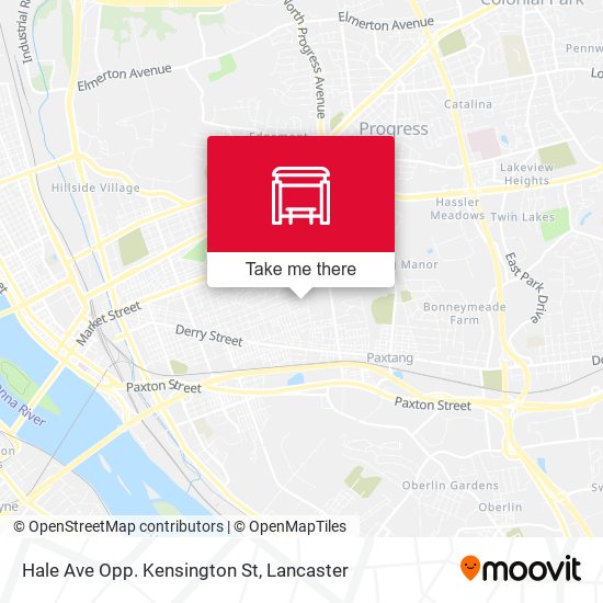 Hale Ave Opp. Kensington St map