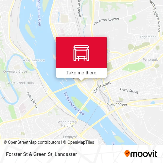 Forster St & Green St map